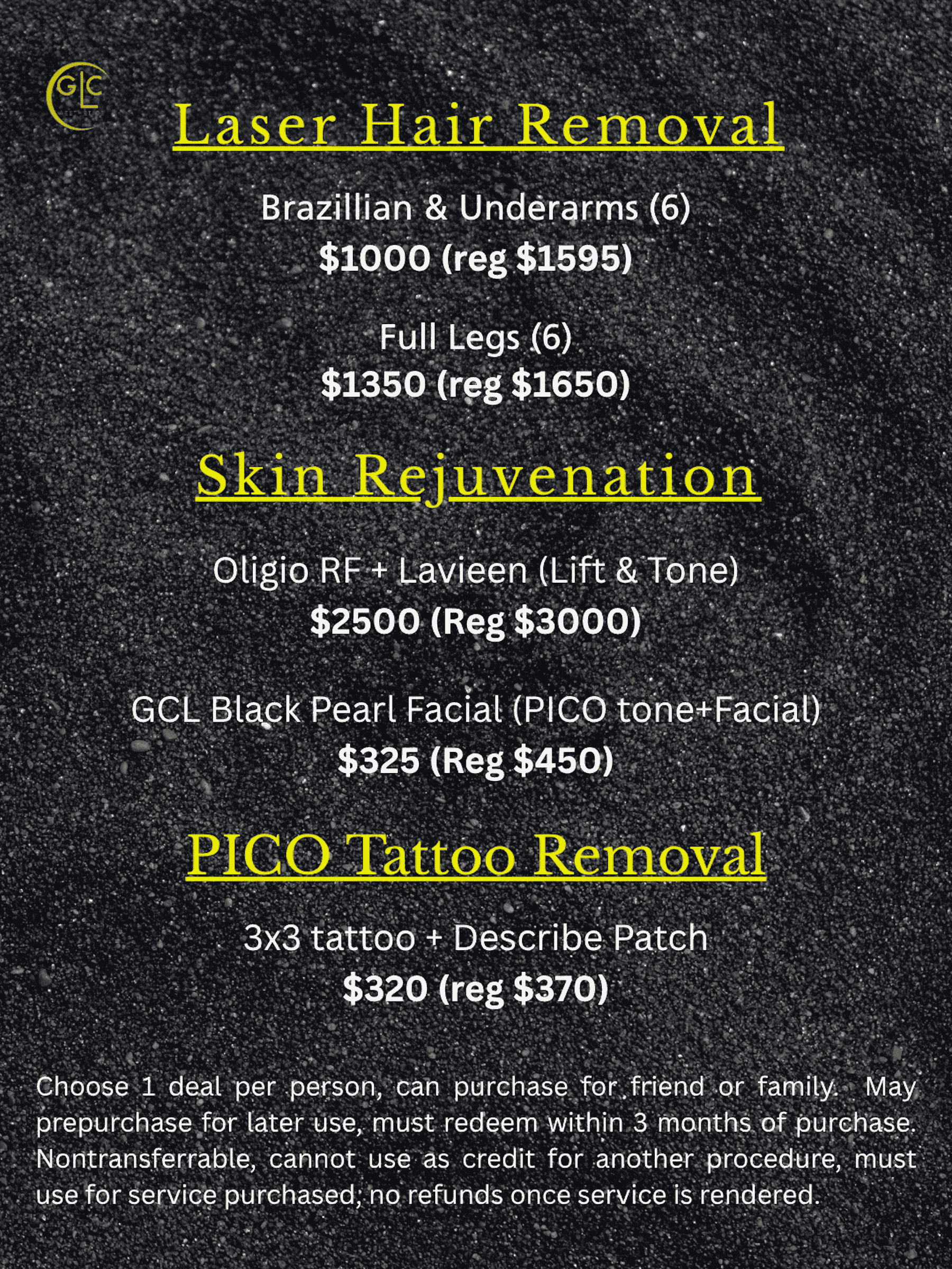 GCL Black friday deal Long beach, Tustin 2025